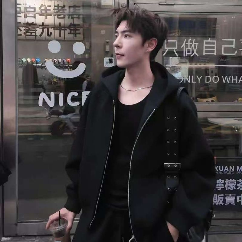 云净轻熟男女同款休闲连帽套装时尚情侣简约宽松重磅两件套潮卫衣|undefined