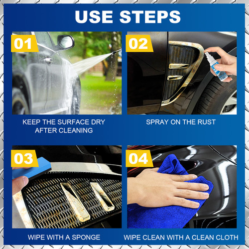 OUHOE 汽车铁粉除锈喷雾 防锈除锈剂去污除锈剂汽车用品清洁用品