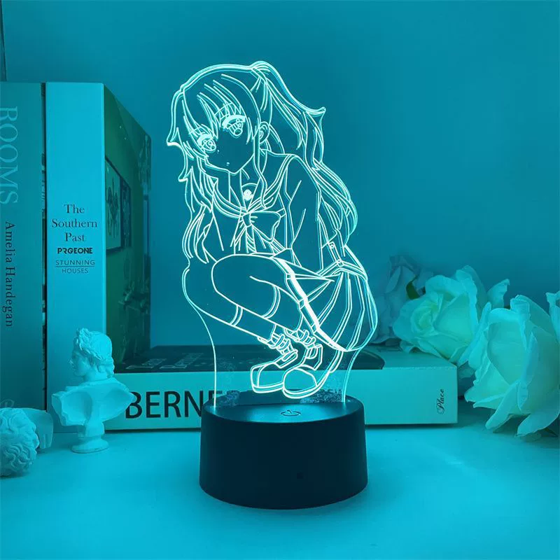 USB ночная лампа Чарлотта Томоли Нао фигура вертикальная живопись лампа знак двухмерной периферии комната спальня декоративная