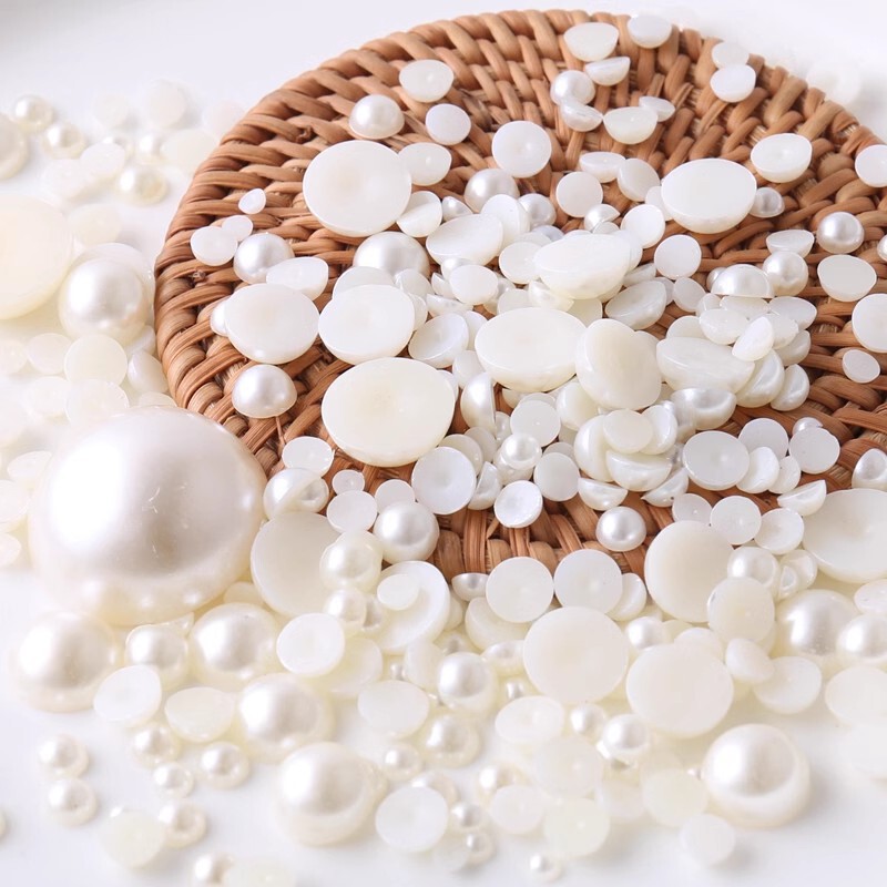 Flat-Bottomed High-Gloss Semi-Circular Abs Imitation Pearl DIY Handmade Jewelry Accessories Half-Sided Patch Embellishments Nail Art Pearls Loose Beads Flat-Bottomed High-Gloss Semi-Circular Abs Imitation Pearl DIY Handmade Jewelry Accessories Half-Sided Patch Embellishments Nail Art Pearls Loose Beads