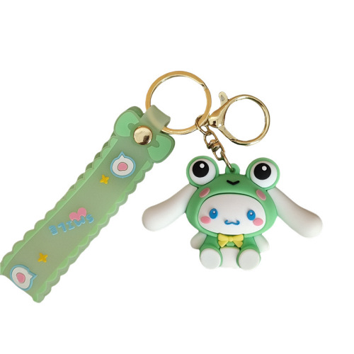 Sanrio cartoon key chain cute animal big-eared dog doll girls bag pendant car key chain wholesale