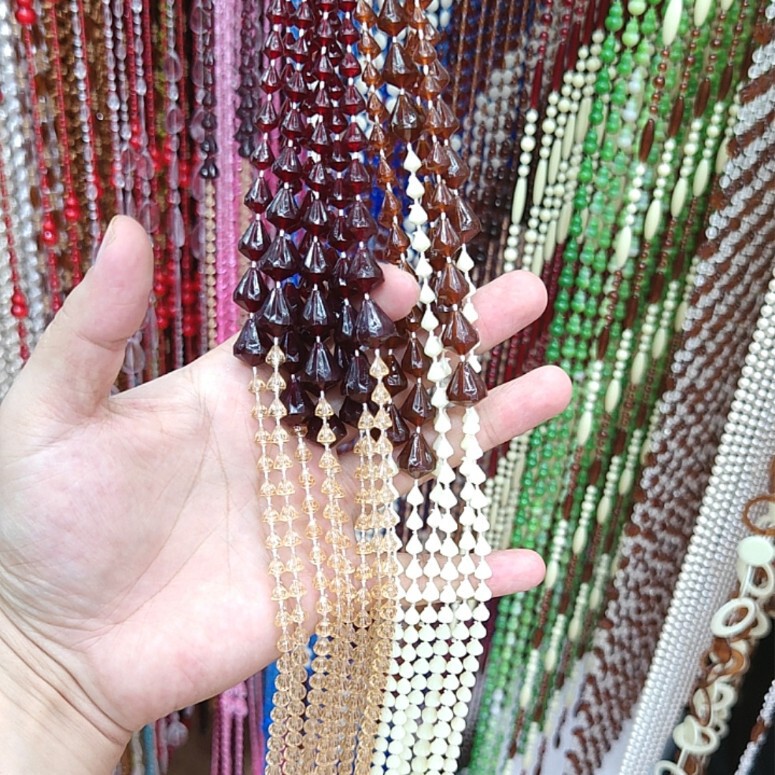 Acrylic Bead Curtain Wire Curtain Wedding Crystal Decoration Pendant Shape Bead Bead Curtain Semi-Finished Product Manufacturer Wholesale