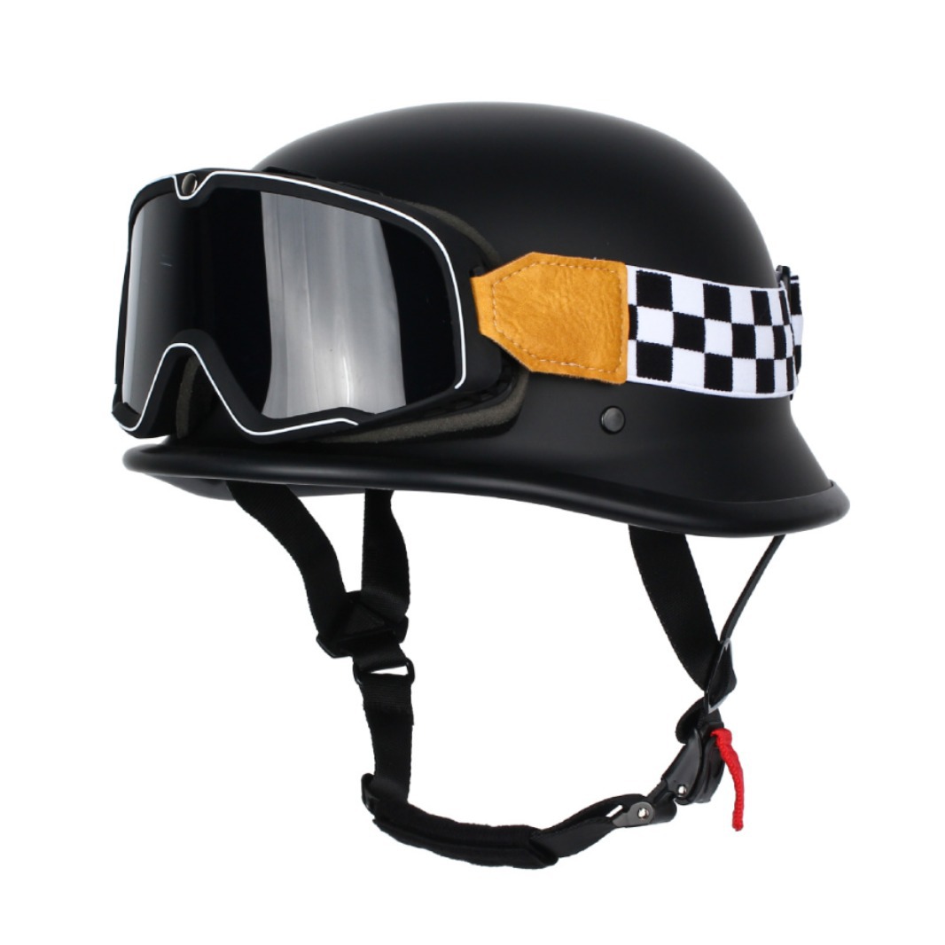 새로운 GB 3C 플러스 사이즈 레트로 오토바이 헬멧 특종 헬멧 독일 철강 헬멧 개인 헬멧 오토바이 크루즈 하프 헬멧