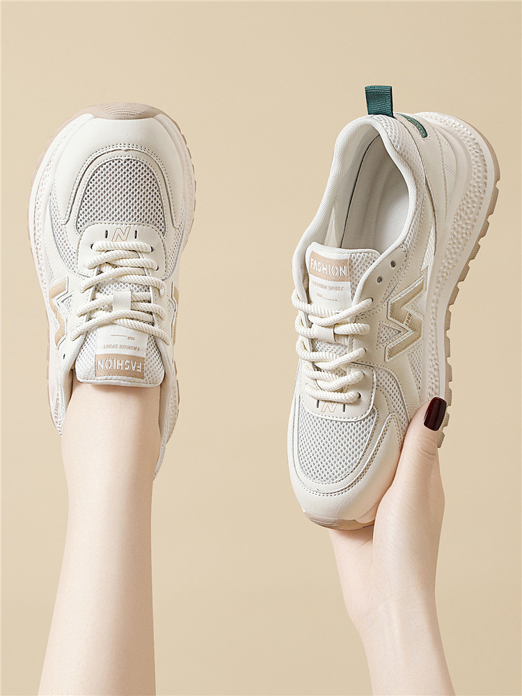 Giày sneaker nữ đế dày lưới thoáng khí mùa hè 2025 — JST 7150m Lưới đơn màu tím, Mạng đơn thẻ JST 7150m