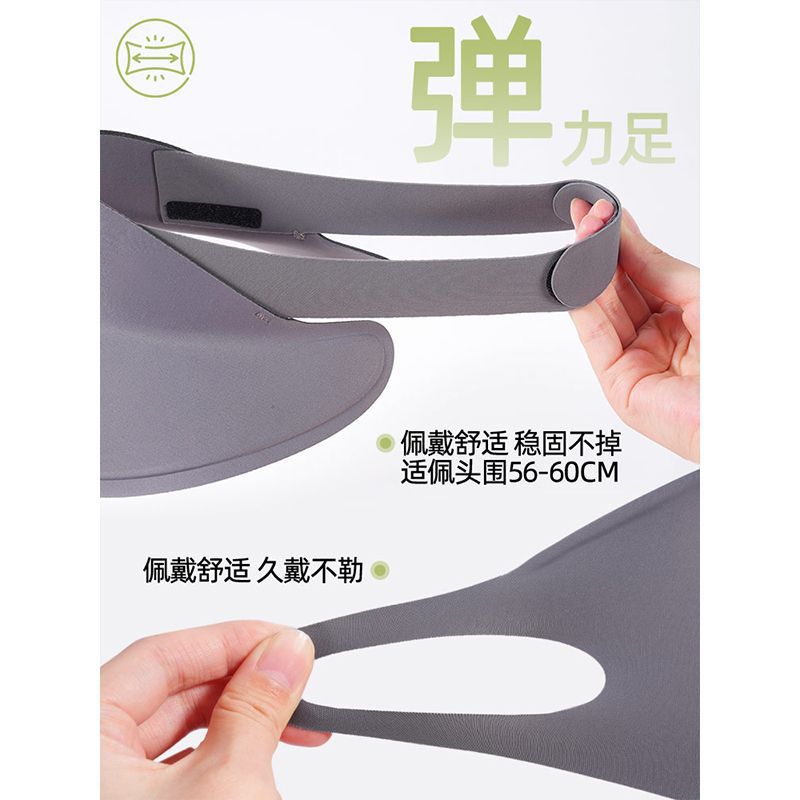 Máscara solar de verano para cubrir toda la cara máscara de hielo UV para mujeres sombrero de sombrero de alto valor facial