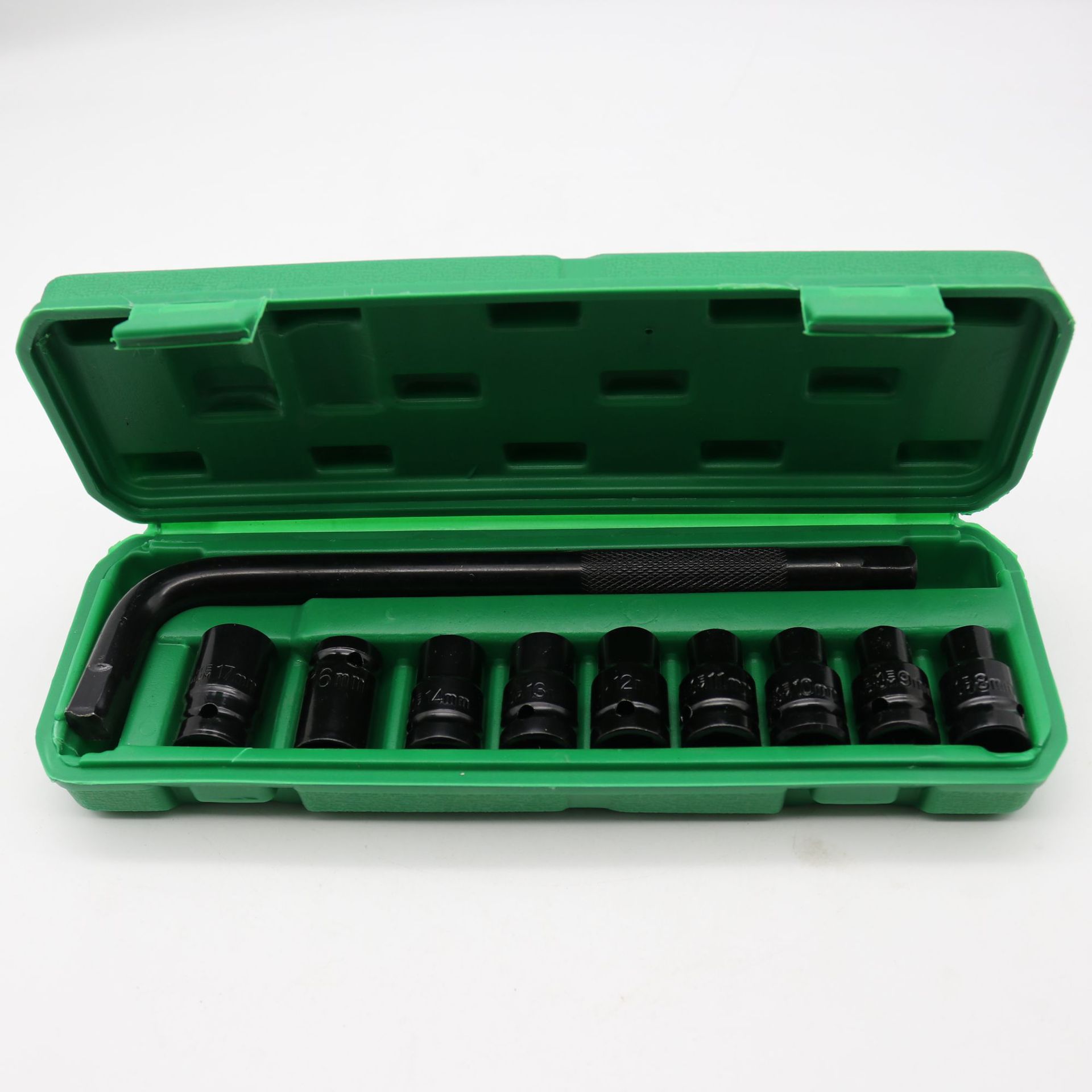 1/2寸套筒扳手工具镜面套筒十件套机修汽修套筒头10件套筒组合
