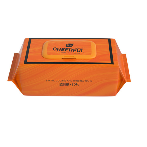 Plant-protected wet toilet paper 80 pumps*6 large packaging wet wipes biodegradable wet wipes for men and women private toilet wet wipes wholesale