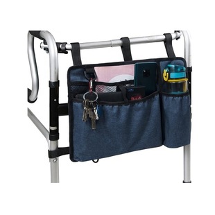 Pacer bag basket with cup holder set, suitable for adult folding walker Rollator organizer to carry
