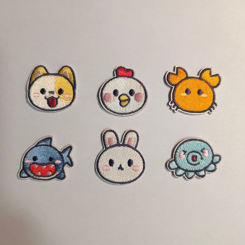 Cute Cartoon Cloth Stickers Clothing Jacket Patches Computer Creative Embroider Cloth Labels Kidsren's Armband Luggage Decorative Stickers