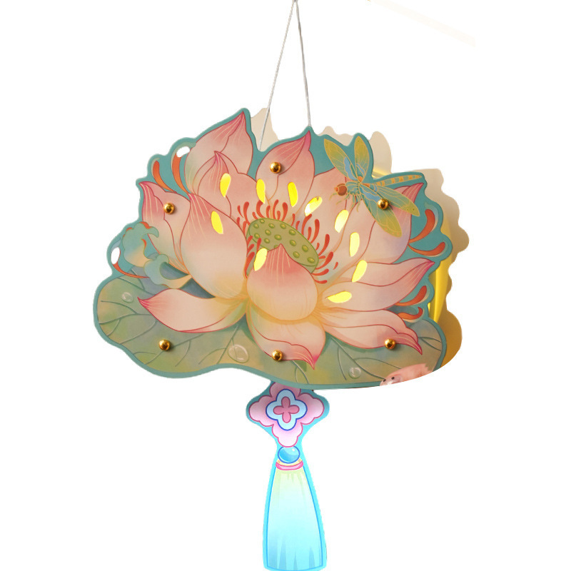中秋节灯笼手diy制作材料包儿童古风手提花灯养老院公益活动批发|undefined