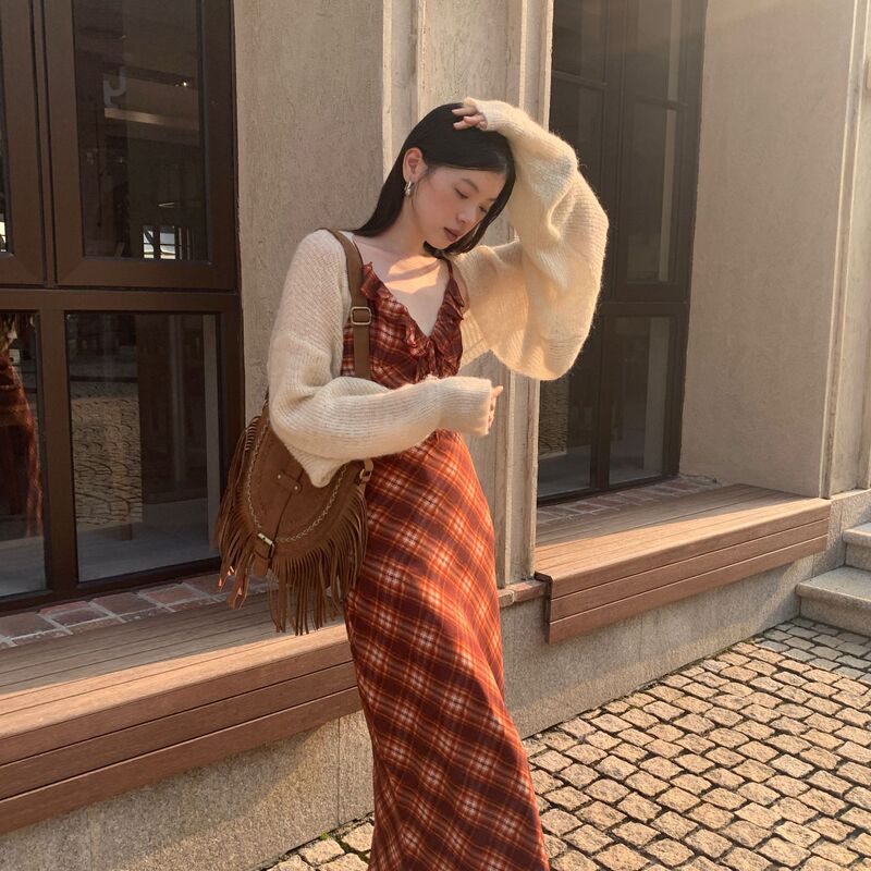 Interpreting Beauty Newopen 25 Autumn Super Stylish Korean Style Elegant Open-Front Long-Sleeve Cardigan Sweater for Women F6651