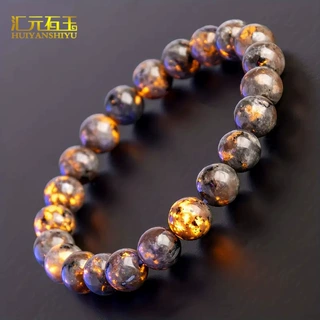 火焰石手链火灵芝火灵石手串欧美跨境新款时尚发光玉石直播货源