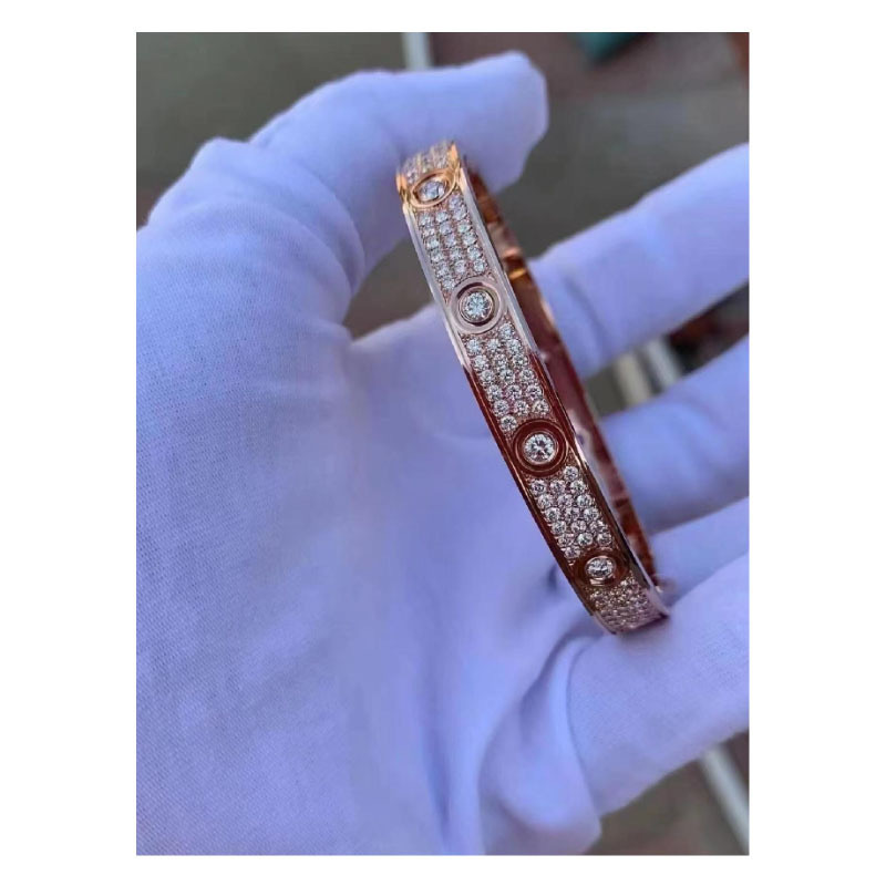 Rose gold baby's breath with center diamond