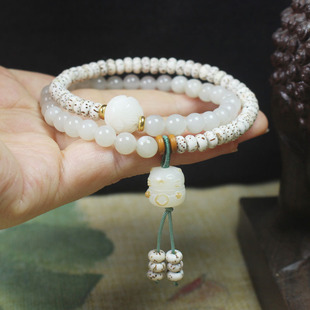 Xingyue Bodhi Bead Double Circle Bracelet Cat Pendant Mori Women's Literary Play Bead Jewelry Wholesale