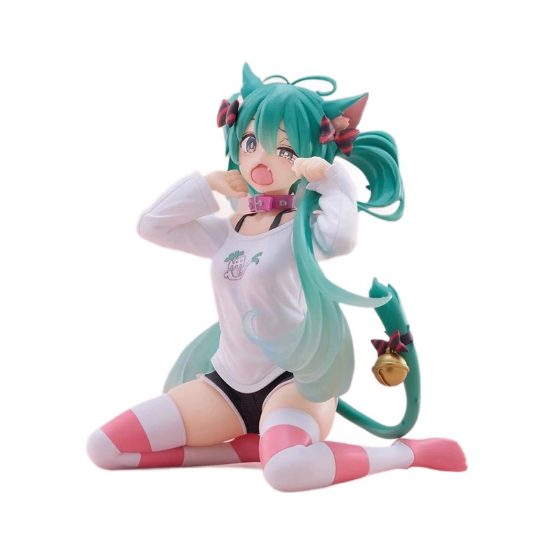Хацуне Мику MIKU пижама с кошачьими ушками и коротким рукавом, фигурка Мику, мультипликационная сценка, украшение с образом красивой девушки, подарок