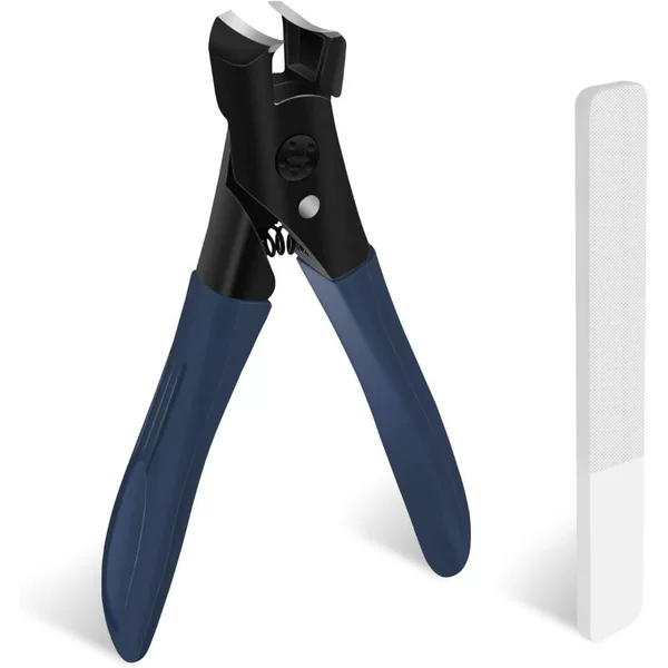 Angled Nail Clippers for Trimming Stainless Steel Anti-Splash Nail Clippers with Large Opening Nail Clippers with Pointed Mouth and Angled Mouth to Reach Deep into the Nail Groove