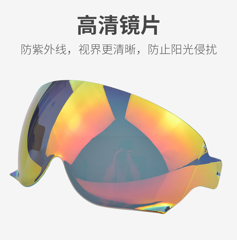 Helmet Visor for JO EX-ZERO CJ-3 Half Helmet 4/3 Anti-UV