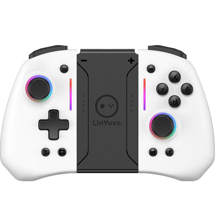 LinYuvo Joint Tour interruptor alegría con Bluetooth manejar colorido RGB luz con llave trasera inalámbrica izquierda y derecha mango