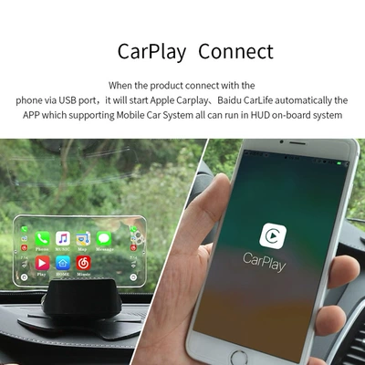 Vehicle HUD Display Carplay Car Navigation