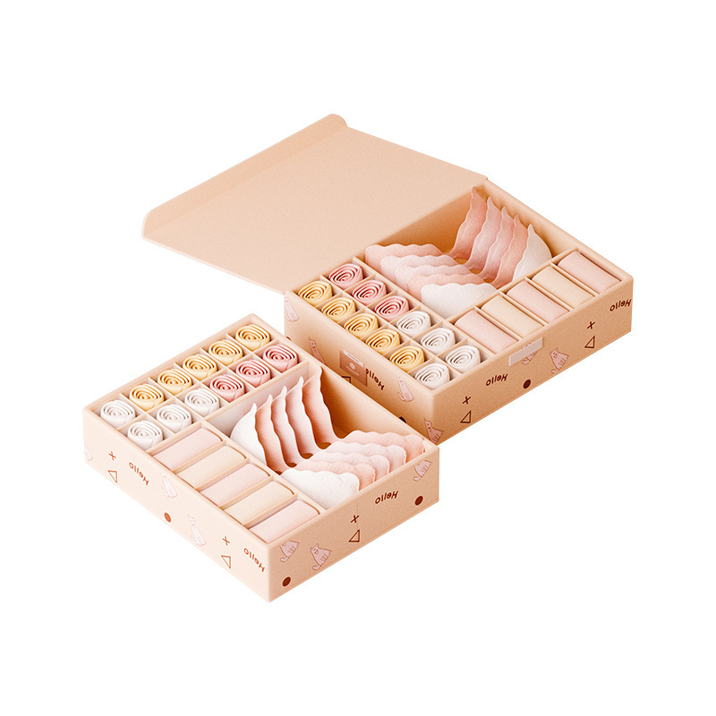 下着収納ボックス、家庭用日用品、小物包装ボックス、スリーインワン下着、下着、靴下収納ボックス|undefined