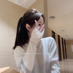 高品质~韩系羊毛针织衫新款早秋学院风条纹内搭显瘦打底长袖上衣