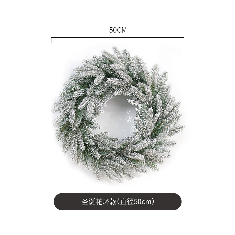 Amazon para Navidad PE mezclado guirnalda decoraciones puerta creativa colgante árbol de Navidad anillo adornos regalo