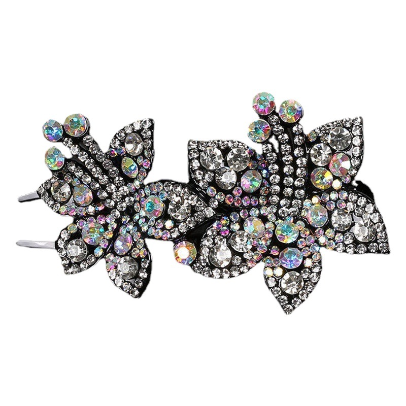 Corea del Sur clip de agarre grande Red roja horquilla hembra Cabeza trasera clip de pico de pato de alta gama gran nuevo clip de horquilla de pelo fijo