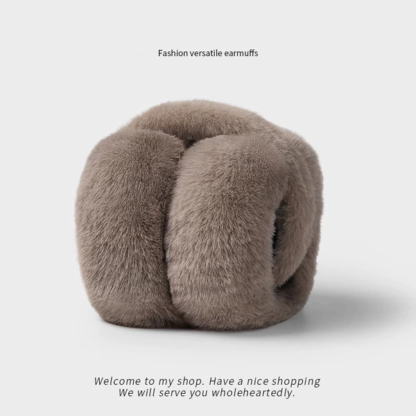 Soft Rabbit Velvet-Coffee Color