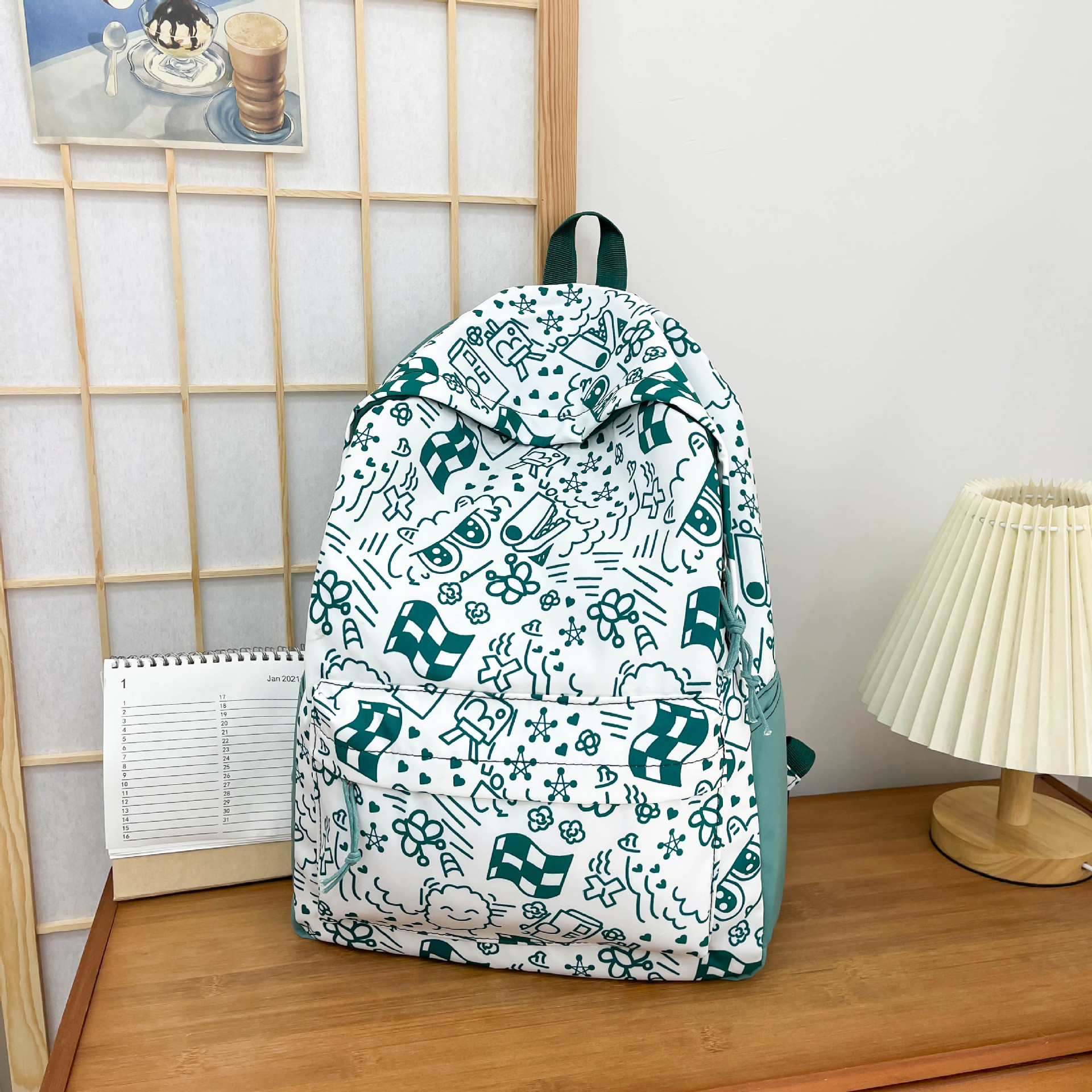 2024 nueva moda mochila femenina coreana ins japonés estudiante de la escuela secundaria mochila de gran capacidad mochila de la escuela secundaria
