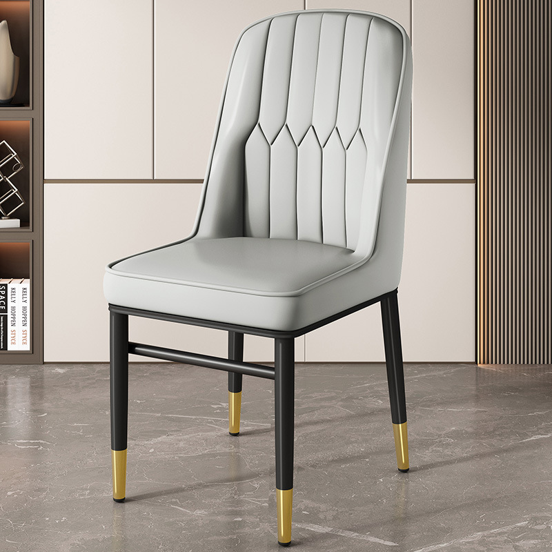 [일일특가] 라이트그레이 + 그레이 뒷면과 블랙골드 다리 [엄선된 가죽 안정적인 프레임]