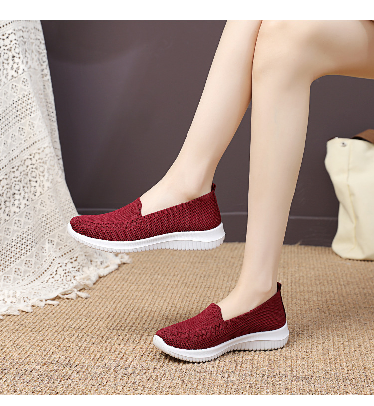 Staré pekingské látkové boty, dámské lehké, prodyšné a protiskluzové boty středního věku s plochou podrážkou, ležérní sportovní boty, dámské boty_voghion.com