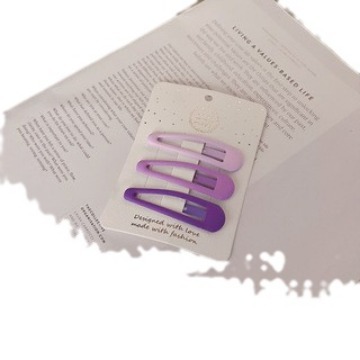 Nuevo clip helado de horquilla azul púrpura de niña horquilla rota clip BB de color degradado de estrella de cinco puntas de niña