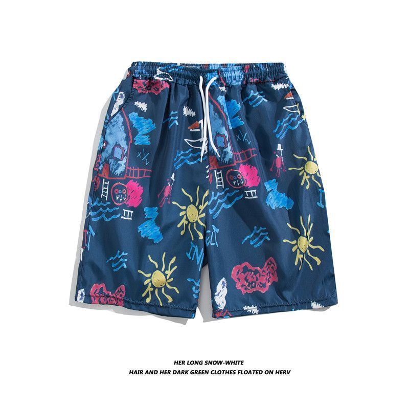 Men's Letter Ditsy Floral Tropical Vacation Regular Fit Men's Bottoms display picture 26
