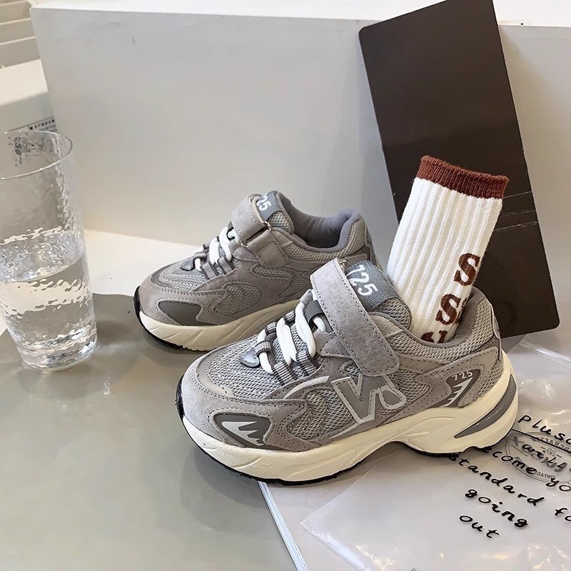 Children's Sports Shoes 2026 Spring New Style Girls' Mesh Shoes Breathable Running Dad Shoes Boys' Korean Style Baby Shoes