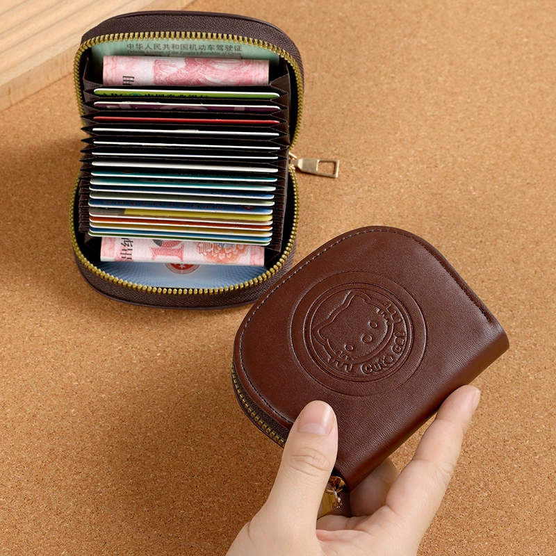 Взрывная новая модель милая сумка для кошек мультяшная сумка на молнии клатчи женская сумка для карт моды кошелек полукруглая анти-размагничивание