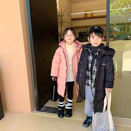 儿童羽绒服中长款男女童宝宝过膝加厚白鸭绒冬季2025新款韩版外套