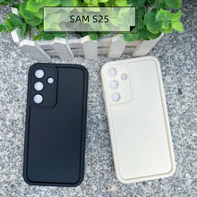 阶梯天眼磨砂TPU软壳适用SAM三星S24/S25金刚砂精孔磨砂TPU手机壳