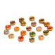 Hand-woven flat knot loop/diy woven bracelet bracelet necklace semi-finished material accessories fixed spacer beads