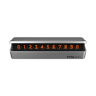 TITA Temporary Parking Plate Nömrəli dayanma kartı - silver