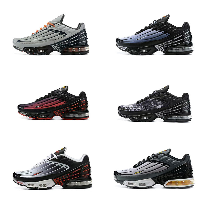 Cross-Border Putian Tn 3Rd Generation Men's Shoes with Large Cushioning, Unisex, Height-Increasing, Breathable, Casual Export Sports Shoes, Running Shoes