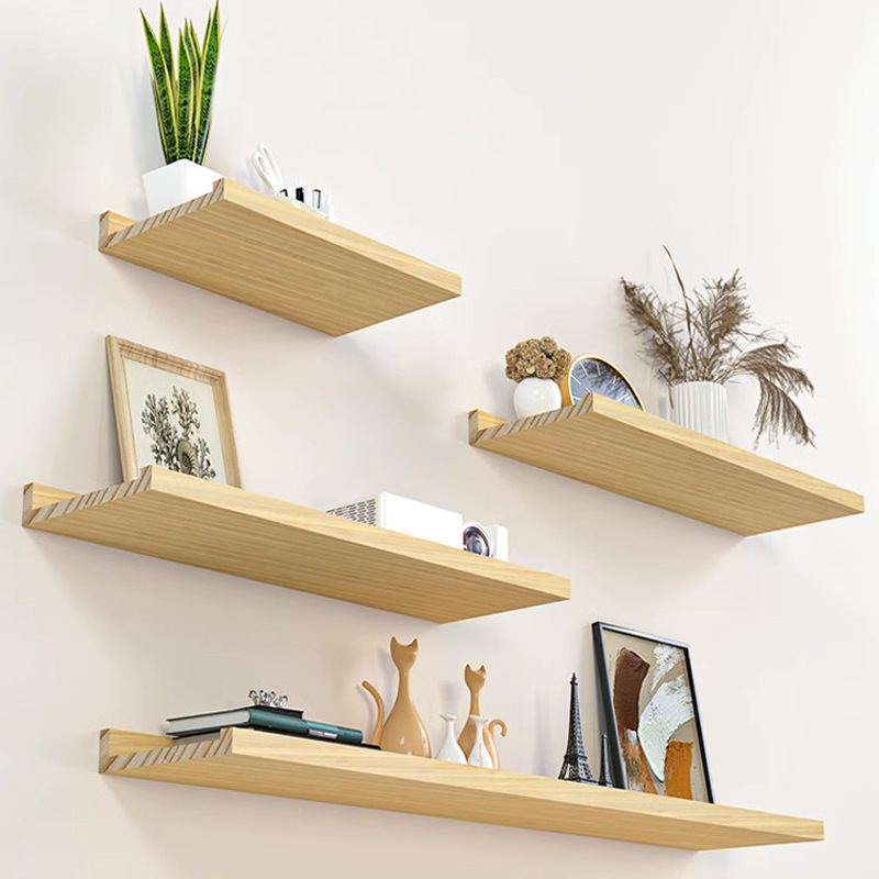 Estante de la pared partición sala de estar TV estante de la pared de madera maciza colgante de pared comedor decoración de la pared estante