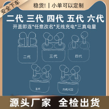 新款华强北四代五代六代无线蓝牙耳机降噪电商跨境适用于苹果安卓
