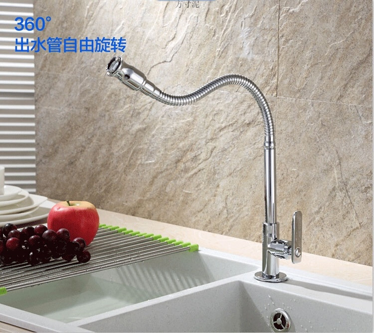 All-copper kitchen, stainless steel basin, water washing faucet, single-cold vegetable washing basin, balcony rotating sink faucet factory undefined