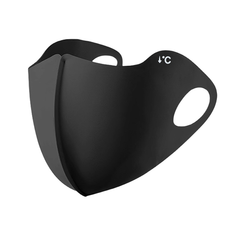 Una máscara de seda de hielo sin marcas, máscara de protección solar delgada y transpirable, máscara de protección solar de verano.