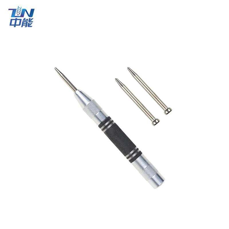 Alta dureza metal Acero inoxidable posicionamiento punzonado carpintería punzonado 150/155mm plata negro reforzado automático Centro punzonado