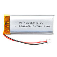 kc認證電池TW102050-1000mah 大容量可充電3.7V聚合物鋰電池