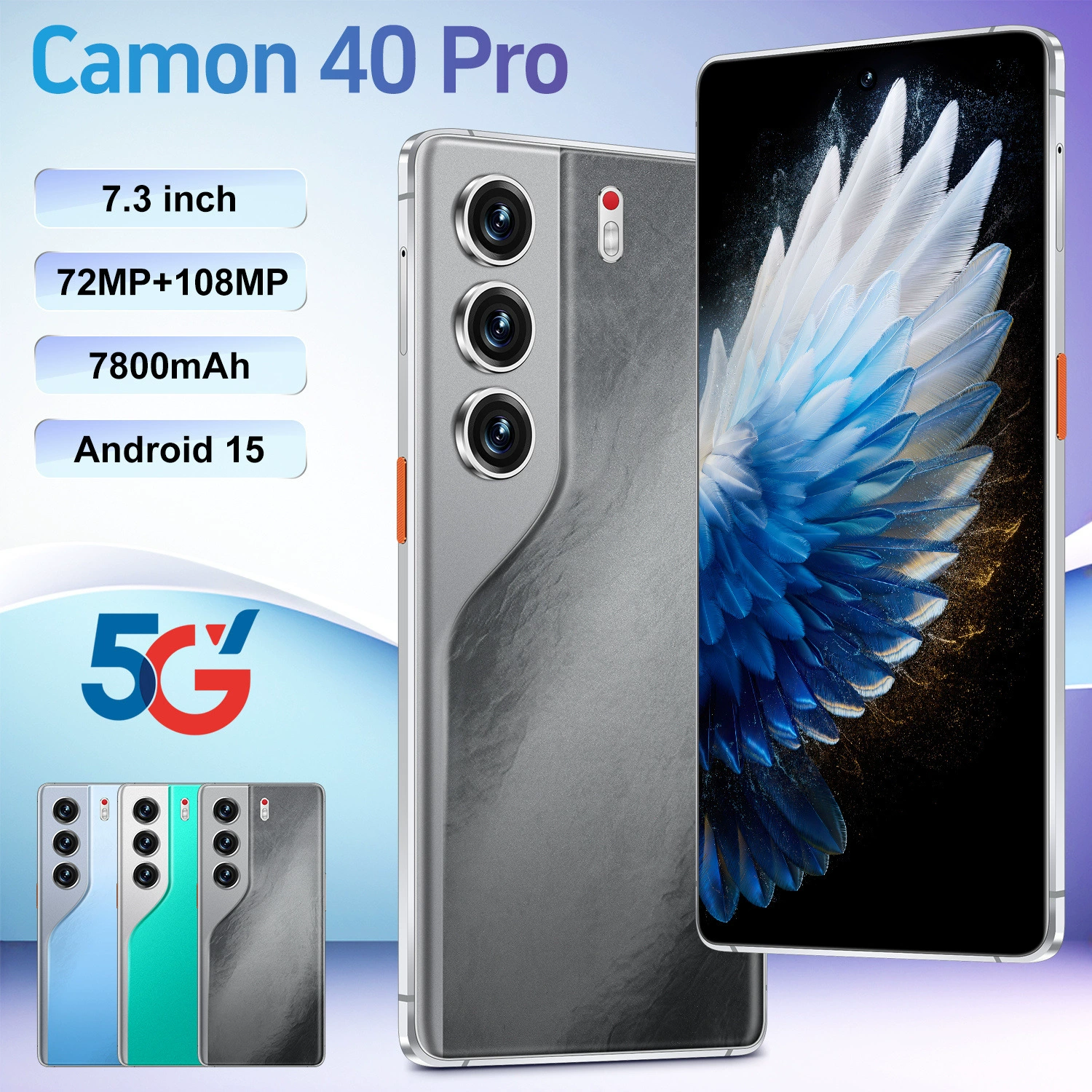 (Cross-border trading), smartphone, 40, 7.3 inch, 128G, Android