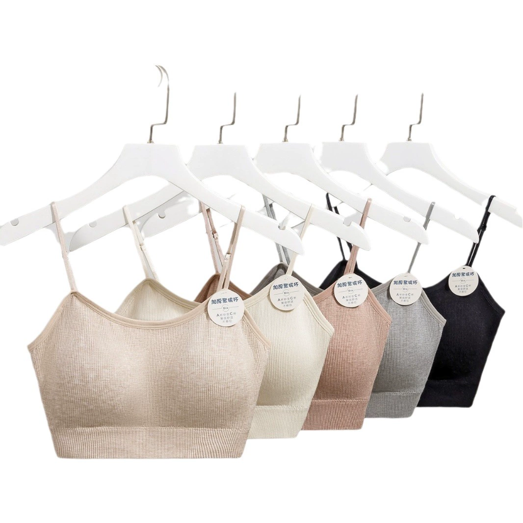 Маленькая нагрудная утолщенная Подушка пуш-ап с фиксированной чашкой, латексный U-образный бюстгальтер с открытой спиной, Женский беспроводной ремешок, тонкий ремешок, красивый задний Топ