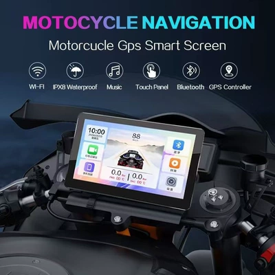 Dual Recording Wireless Carplay | Motorcycle driving recorder