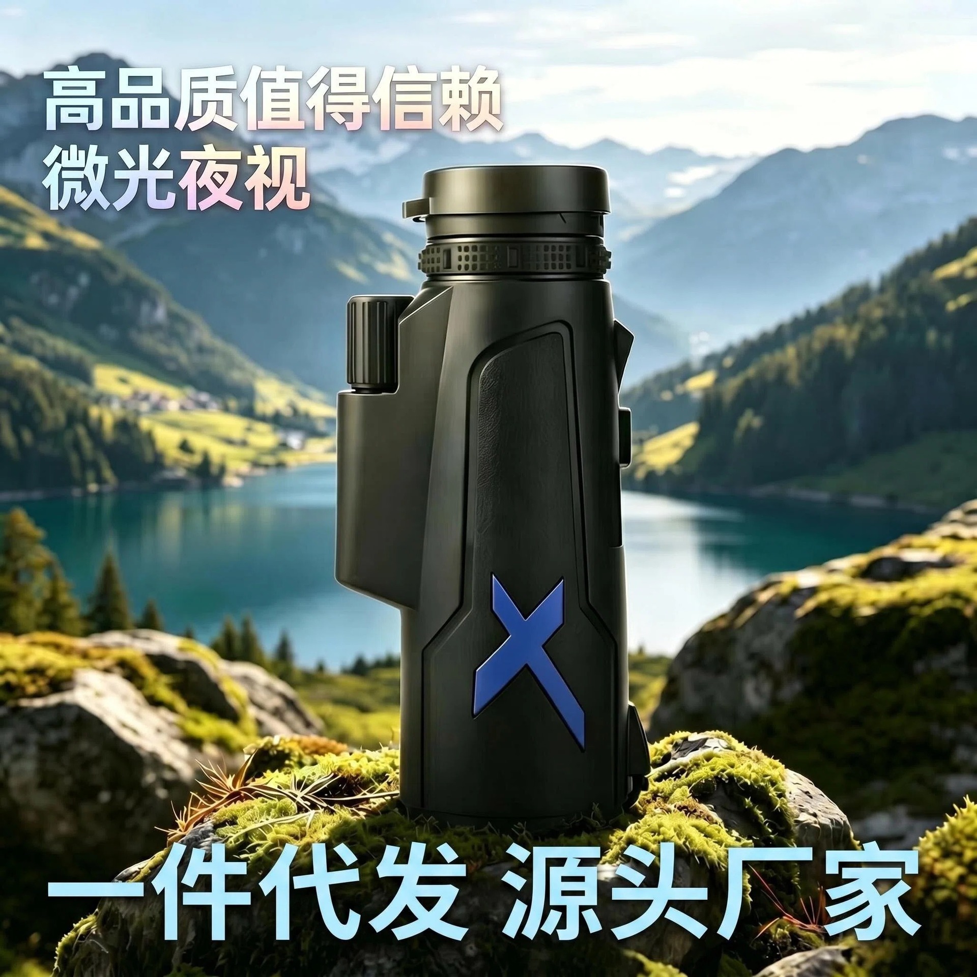 新款40x60单筒望远镜高清高倍户外手机拍照微光夜视厂家